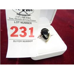 Onyx Dinner Ring w/14Kt. Gold Accent