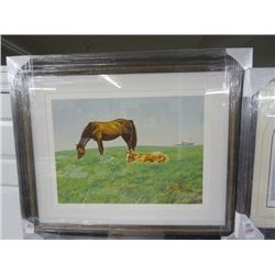 Framed Horse & Pony Print