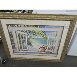 Framed Art "Beach View" By Davis