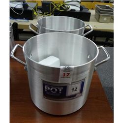 2 - 12qt Stock Pots - 2 Times the Money