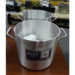 2 - 12qt Stock Pots - 2 Times the Money