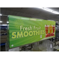 "Fresh Fruit Smoothies" Sign