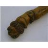 Image 1 : A NOVELTY TREEN BATON, carved snarling lion to end, length 48cm  20-30...