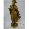 Image 1 : A BELLE EPOQUE GILDED FIGURE OF AN AMAZON, (converted to an electric lamp), signed 'A.Carrier', h...