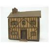 Image 1 : A DOLL'S HOUSE,  homemade, c.1935, partly furnished and decorated, internal lighting, height 20cm...
