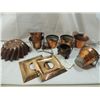 Image 1 : LOT 11 ASSORTED COPPER AND METAL MOLDS & POTS