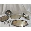 Image 1 : LOT 8 SILVER PLATED DISHES TRAYS