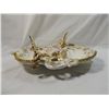 Image 2 : CAPODIMONTE TWO SECTION DISH TRAY