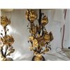 Image 2 : PAIR LARGE VINTAGE HOLLYWOOD REGANCY GOLD LAMPS