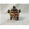 Image 2 : SMALL HAND PAINTED JAPANESE POT WITH LID