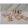 Image 1 : LOT 13 ASSORTED PINK DEPRESSION GLASS ITEMS