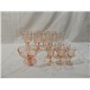 Image 1 : LOT 15 PINK DEPRESSION GLASSES