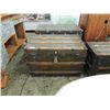 Image 1 : ANTIQUE TRAVEL TRUNK WOODEN
