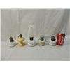 Image 2 : LOT 5 SMALL HURRICANE OIL LAMPS