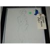 Image 2 : UNSIGNED PENCIL DRAWING NUDE FRAMED