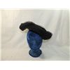 Image 1 : VINTAGE LADIES BLACK STRAW HAT WITH TULE