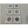 Image 2 : COLLECTION OF SIX DIFFERENT WASHINGTON QUATERS