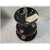 Image 2 : 3 TIERED SWEET TRAY ORCHID PATTERN
