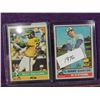 Image 1 : LOT 2 1976 TOPPS BASEBALL PLAYER CARDS