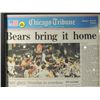 Image 2 : FRAMED CHICAGO TRIBUNE CHICAGO BEARS WIN