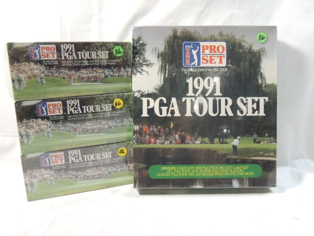LOT 4 1991 GOLF PGA TOUR SET PRO SET CARD SET