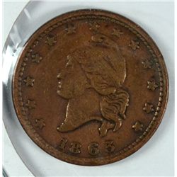 1863 CIVIL WAR TOKEN (ARMY & NAVY)