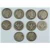 Image 1 : LOT OF 10 BARBER HALF DOLLARS G/VG