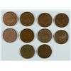 Image 1 : LOT OF 10 TWO CENT PIECES VARIOUS DATES AND GRADES
