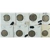 Image 1 : LOT OF 8 THREE CENT NICKELS F-VF