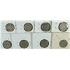 Image 2 : LOT OF 8 THREE CENT NICKELS F-VF