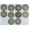Image 1 : LOT OF 10 BARBER HALF DOLLARS G/VG