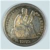 Image 1 : 1873 NO ARROWS SEATED DIME AU/BU
