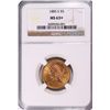 Image 1 : 1885-S $5.00 GOLD NGC MS63+ LOOKS 64!