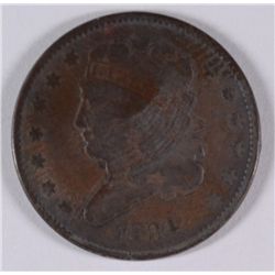 1834 HALF CENT G