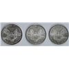 Image 2 : 3 GEM BU AMERICAN SILVER EAGLES (2005,2006,2007)