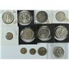Image 1 : $4.30 FACE VALUE SILVER COINS WITH NICE AU+ WALKING LIBERTY HALF DOLLAR, BARBER