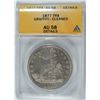 Image 1 : 1877 TRADE DOLLAR ANACS AU 58 DETAILS GRAFFITI CLEANED