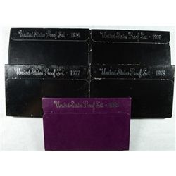 (5) US PROOF SETS (74, 76, 77, 78, 85)