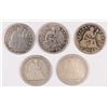 Image 1 : (5) SEATED LIBERTY QUARTERS (53, 53-O, 54, 54-O, 57)