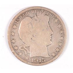1915 BARBER HALF DOLLAR FINE