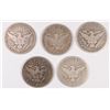 Image 2 : (5) BARBER HALF DOLLARS (94-S, 97, 98, 98-S, 00-0)