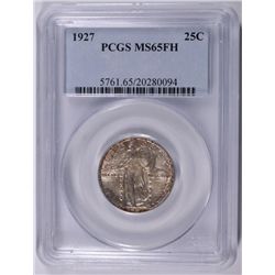 1927 STANDING LIBERTY QUARTER PCGS MS65FH SUPER!