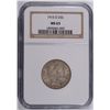 Image 1 : 1915-D BARBER QUARTER NGC MS63