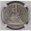 Image 2 : 1854 ARROWS SEATED HALF DOLLAR, NGC AU ( SAYS CLEANED )