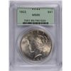 Image 1 : 1922 PEACE DOLLAR PCGS MS-65 OGH