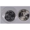 Image 1 : ( 2 ) DIFFERENT ONE OUNCE .999 SILVER ROUNDS