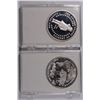 Image 2 : ( 2 ) DIFFERENT ONE OUNCE .999 SILVER ROUNDS