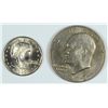 Image 1 : 1973 IKE DOLLAR & 1999-D SUSAN B ANTHONY DOLLAR CH BU