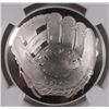 Image 2 : 2014 BASEBALL HALL OF FAME SILVER DOLLAR, NGC PROOF-69 ULTRA CAMEO  BEAUTIFUL!