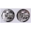 Image 1 : ( 2 ) 2013 REPUBLIC OF ARMENIA NOAH'S ARK ONE OUNCE .999 SILVER COINS